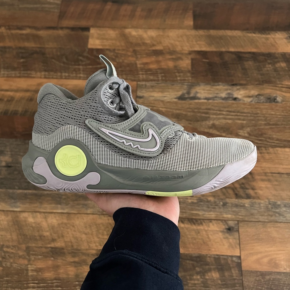 Nike Gray Athletic Shoes with Pink Laces and Lime Accents - Picture 4 of 12